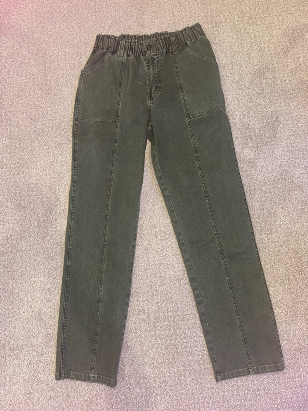 Young Fabulous & Broke Olive Green Straight Leg Jeans